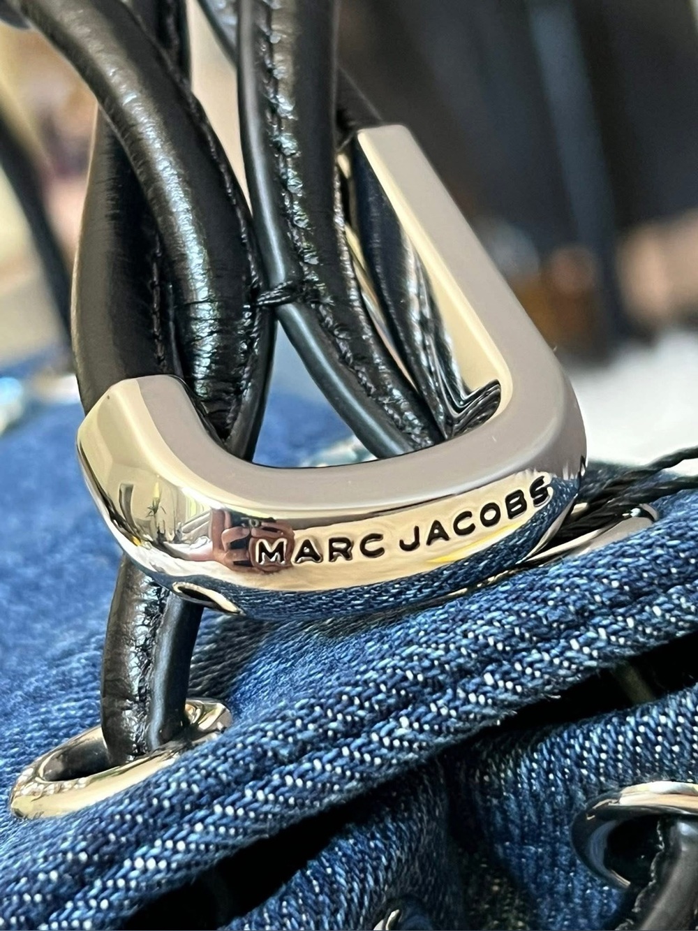2P5HSC050H03 - Marc Jacobs The Gem Denim Mini Dual Bag - Picture 5 of 15
